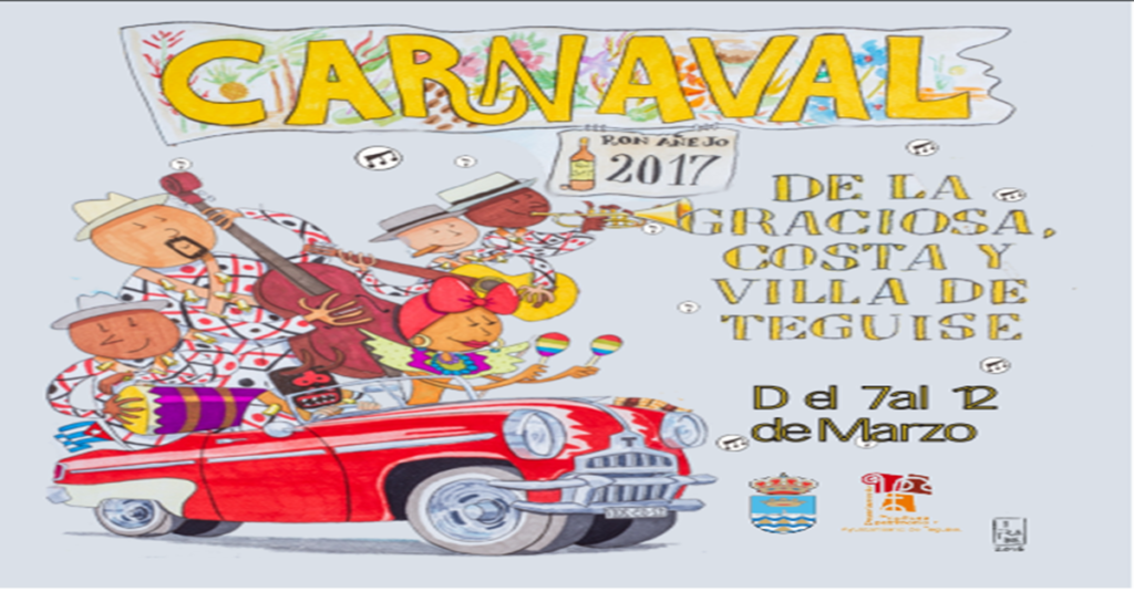 Programa Carnaval Municipio de Teguise 2017 cartel