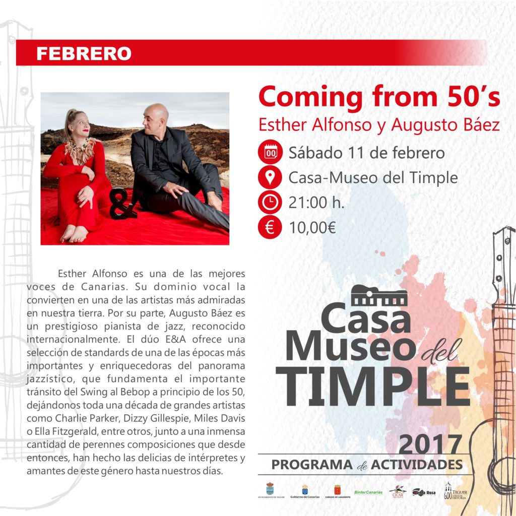 concierto COMING FROM 50S Casa Museo Timple Teguise febrero 2017